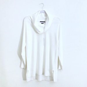 New JOAN VASS Cowl Neck Knit Sweater